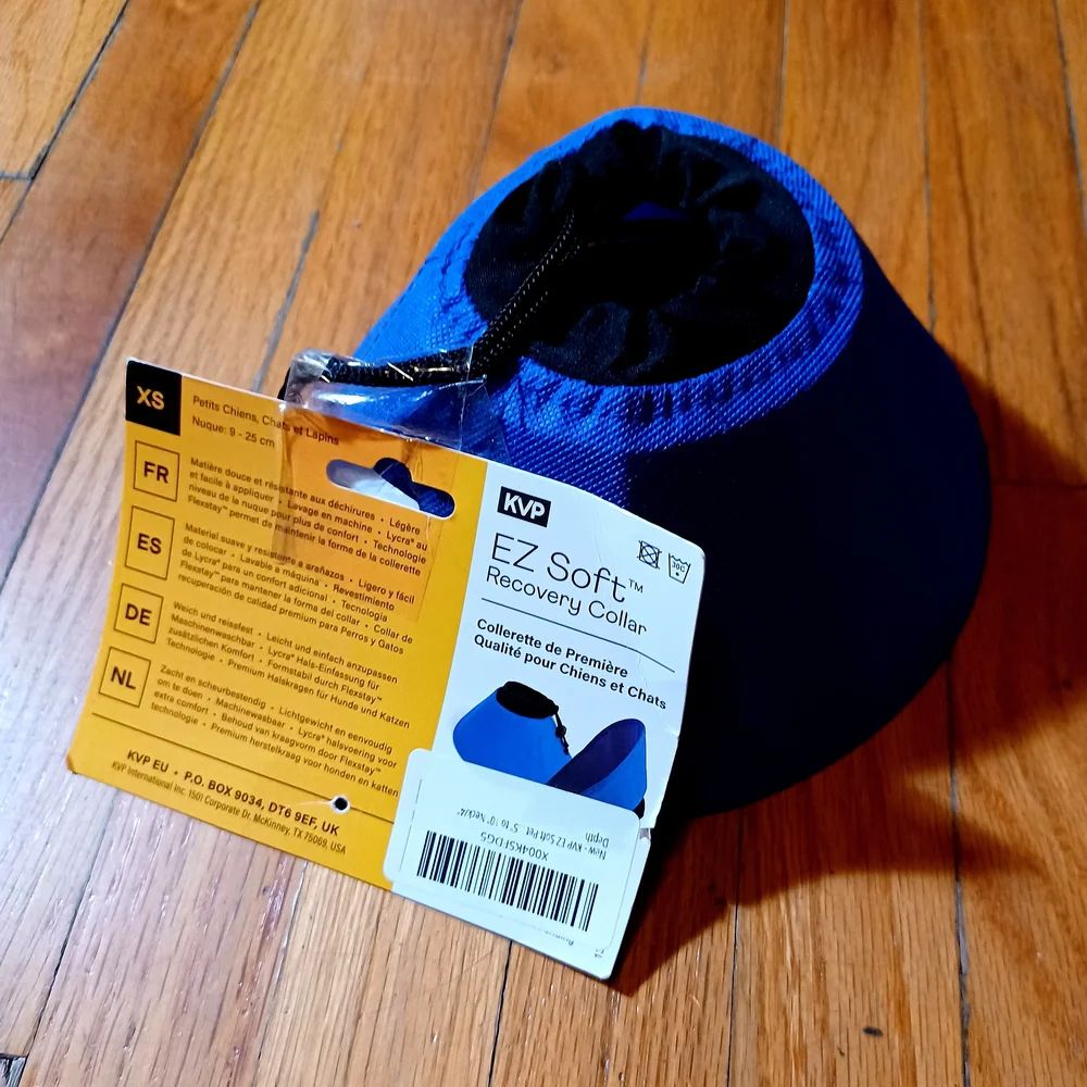 🦮- KVP EZ Soft Recovery Collar - Blue